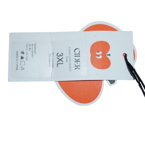 Green Lace Floral Midi Dress Size 3XL β Ruffle Trim Cottagecore Mesh Overlay NWT - Picture 9 of 9